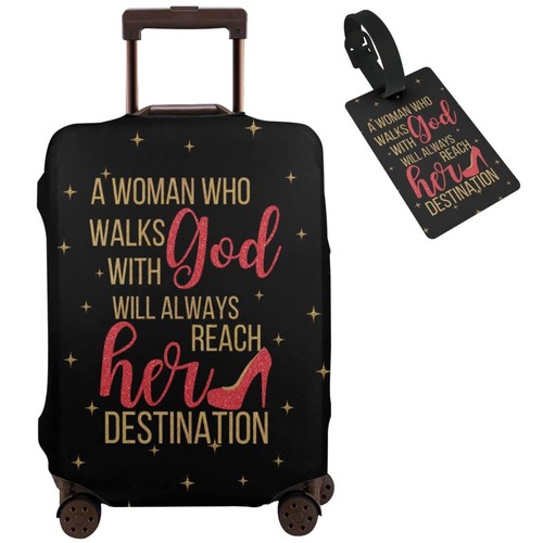 Travel Luggage Cover Washable Suitcase Protector Anti-Scratch Suitcase Cover ...