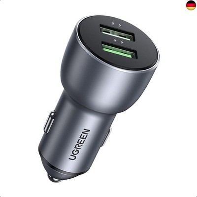 UGREEN 36W Autoladegerät Quick Charge 3.0 2 Port USB doppelt Schnellladegerät Z