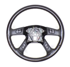 Chevrolet Gmc 03-06 Tahoe Suburban Yukon Escalade Steering Wheel Black Leather