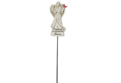 GANZ Angel And Cardinal Memorial Garden - Plant Picks - A Cardinal Is A Visitor