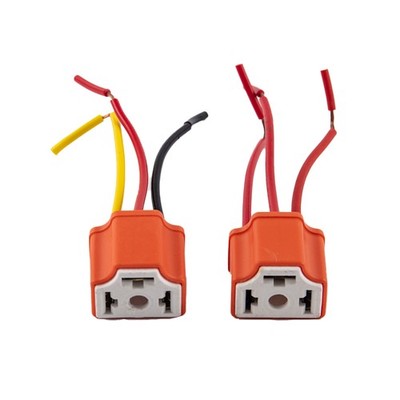 H4 Ceramic Three-plug Headlight Socket Lamp Socket Bulb Socket Flasher Soc-lk