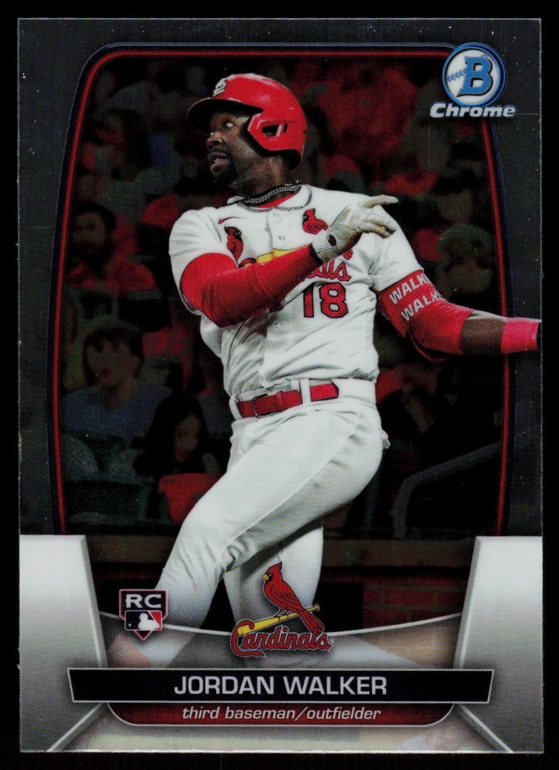 2023 BOWMAN CHROME JORDAN WALKER RC ST. LOUIS CARDINALS #18