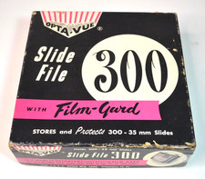 Mid Century Opta-Vue Slide File MCM 300 Storage Protection 35MM Box