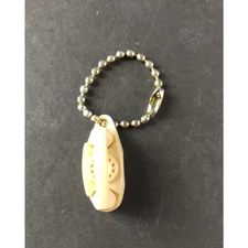 The Princess Phone Plastic Tan Keychain