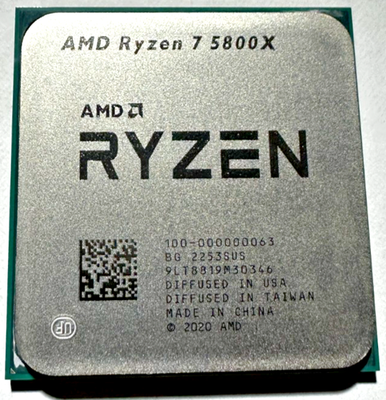 AMD Ryzen 7 5800X Socket AM4 8 Core Desktop CPU 100-000000063 3.80