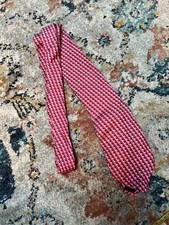 Vineyard Vines Golf Necktie Pink 100% silk USA Made Tie Sailor Handpicked