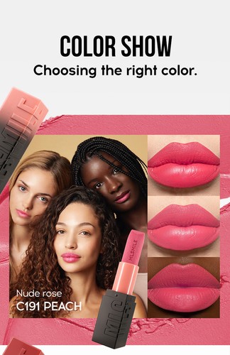 Shine at Xmas: 6-Color Embossed Matte Lipstick Highly Pigmented & Hydrating - Picture 15 of 28