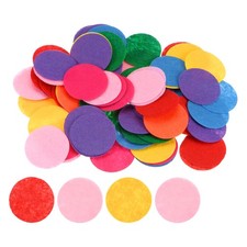 600pcs Round Felt Circles, 40mm 1-1/2" Craft Felt Pads Fabric Pad Mixed Color