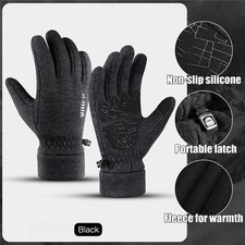 Motorcycle Cycling Gloves Warm Touch Screen Running Sports Fleece Biker Gloves