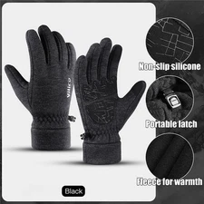 Motorcycle Cycling Gloves Warm Touch Screen Running Sports Fleece Biker Gloves