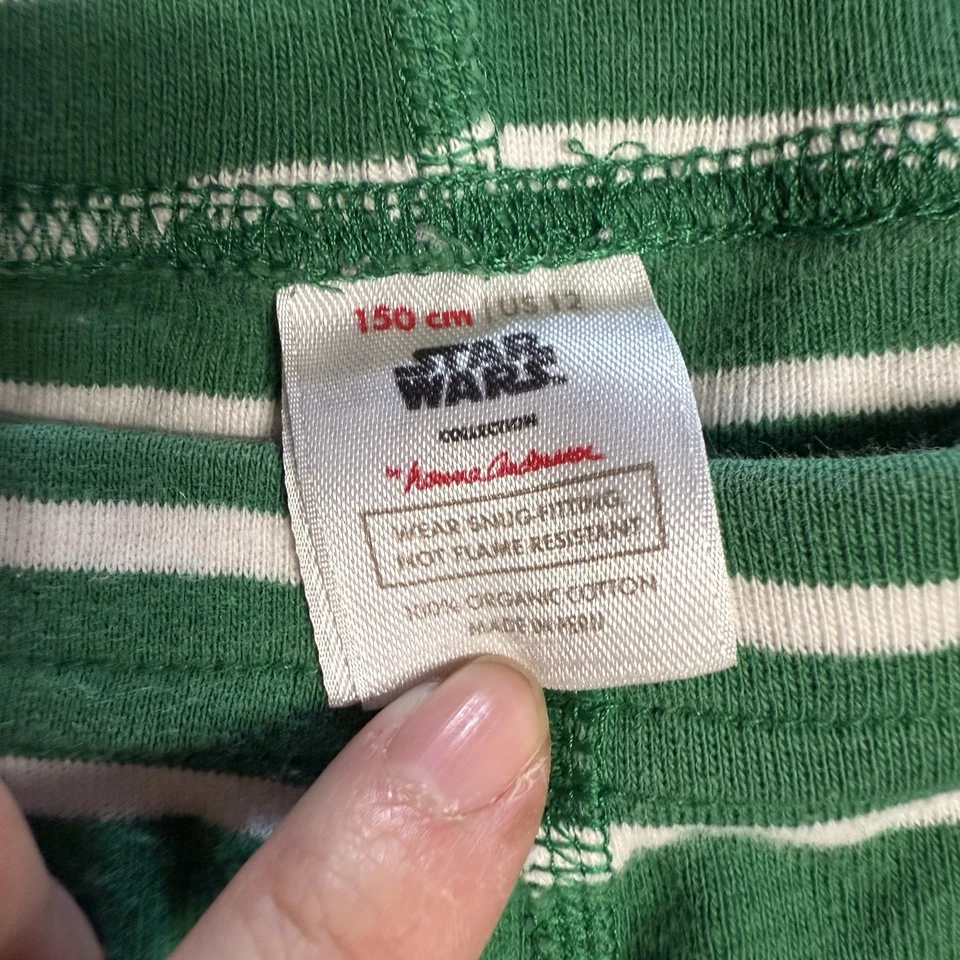 Pantalón Pijama Hanna Andersson STAR WARS™ Darth Vader Verde Largo John Talla 12 Usado en Excelente Condición  Foto 3 de 4