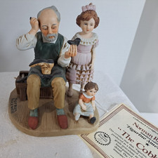 Vintage 1979 Norman Rockwell “The Cobbler” Figurine Americana Limited Edition