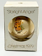 VINTAGE SCHMID CHRISTMAS ORNAMENT 1979 “STARLIGHT ANGEL" BY SISTER BERTA HUMMEL