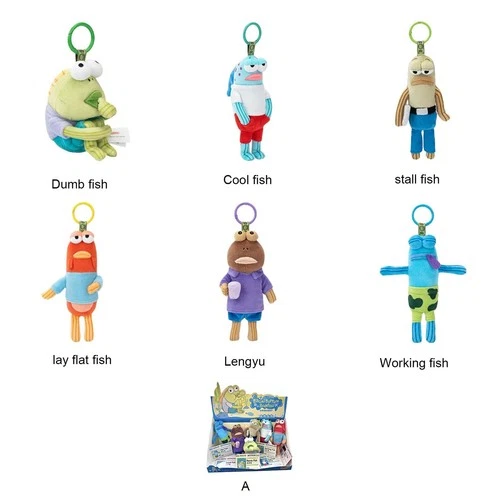 Bikini Bottom Buddies Serie Blindbox-Plüschtier-Schlüsselanhänger Plüschtier Neu - Bild 10 von 13
