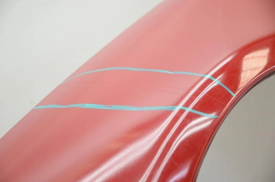 1991-1996 Nissan 300ZX Z32 Vert Red Passenger Right Front Fender Assembly - Image 2 of 4