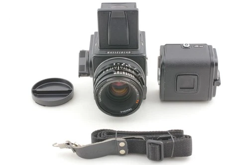 [Near MINT] Hasselblad 501C Black Film Camera + C 80mm F2.8 Lens A12 III JAPAN