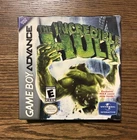 The Incredible Hulk Game Boy Advance Unopened Box
