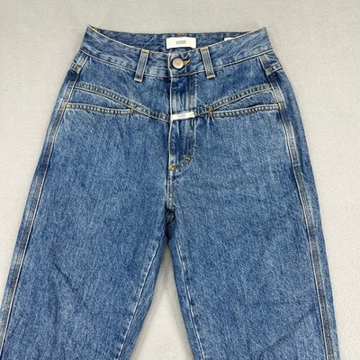 Closed Pedal Pusher High Waist Tapered Jeans Blue Made in Italy Size 38 EU  | eBay