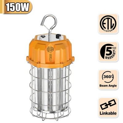 LED Temporary Work Light 150W 22,500LM Construction JobsiteHigh Bay Work Lights