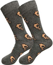 Circle Game Meme Dress Socks Funny Socks Crazy Socks One Size Dark Gray Sock