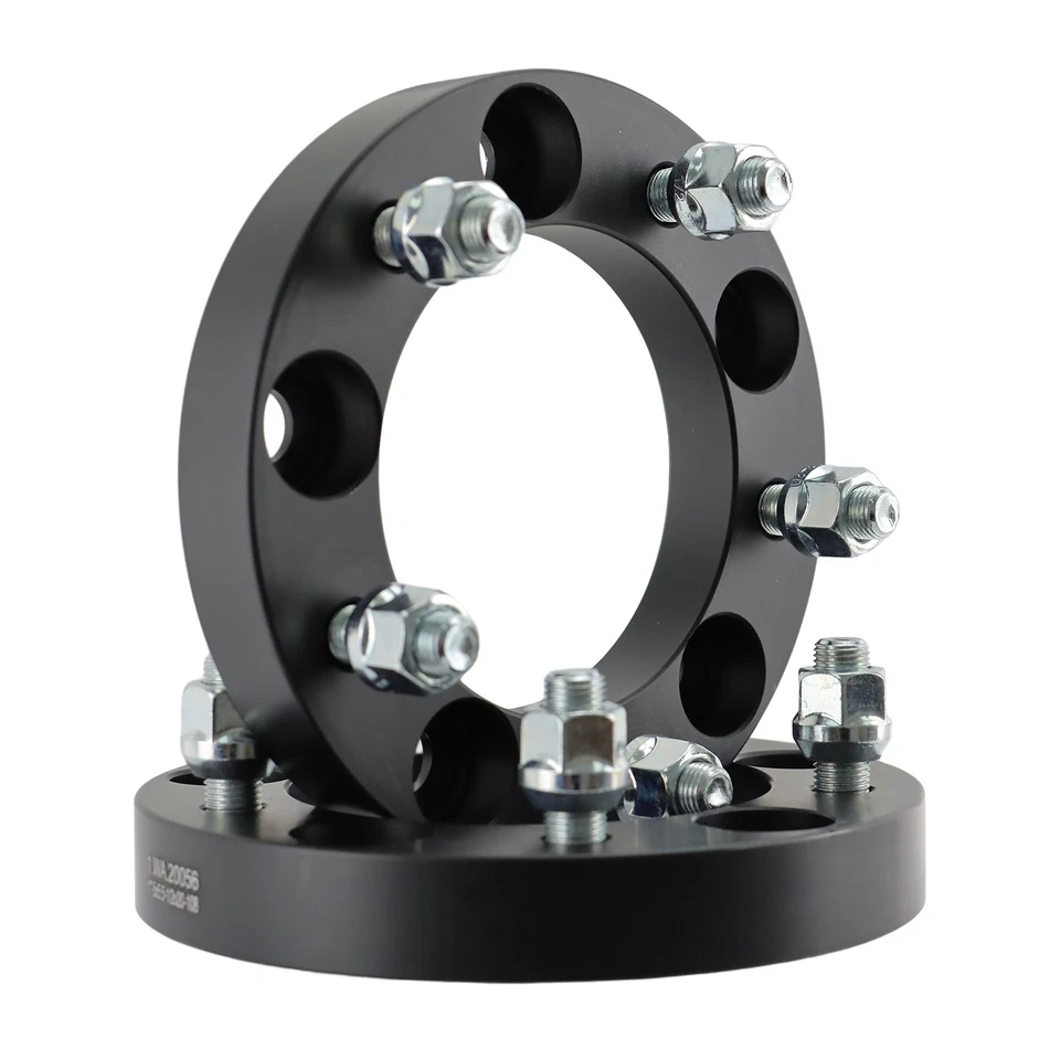 2Pcs 1" 5X5.5 (5x139.7) Wheel Spacers Adapter 1/2"-20 for Jeep Ford Dodge Foto 3 de 4
