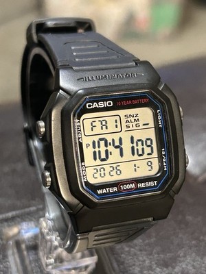 Casio W800H-1AV Mens Digital Sports Watch - Black