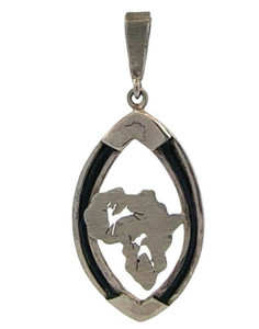 Vintage Sterling Silver Deer Pendant Openwork Wildlife 2" 925 6.3g