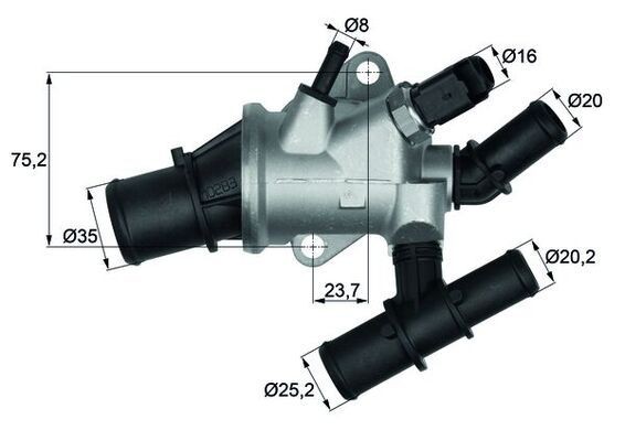 Mahle TI16288 Thermostat, KüHlmittel-image