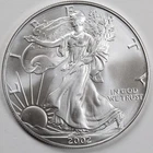 2002 American Silver Eagle (BU) in a Capsule - PRISTINE & AUTHENTIC!