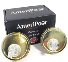 Mason Jar Pour Spouts - For Moonshine And Whiskey - Made 100% In The USA. Fre...