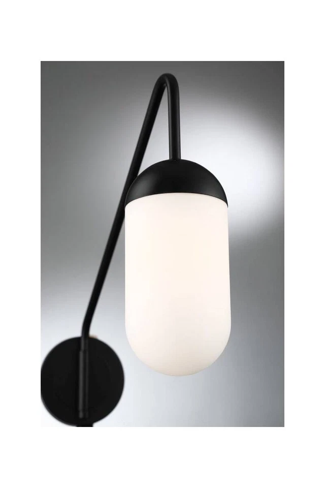 Бра настенные Lite Source Firefly 17 дюймов освещение для помещений черные Eagan 1 лампа вооруженные - Изображение 2 из 4