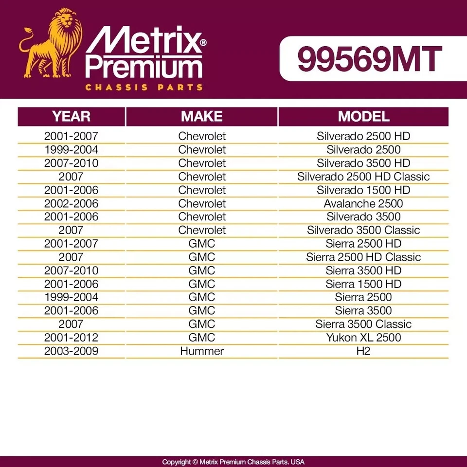 Brazo de rueda loca delantero y brazos Pitman para Chevy Silverado GMC Sierra 1500 2500 3500 H2 Foto 2 de 4