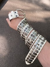 Vintage Belts Y2K Rhinestones Punk leather belt Japanese