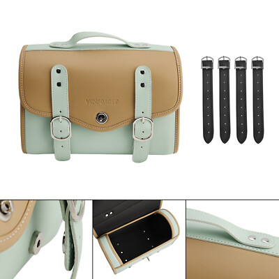 Satteltasche  Seitliche Aufbewahrung Hecktasche Universelle Pu Grün Für Motor