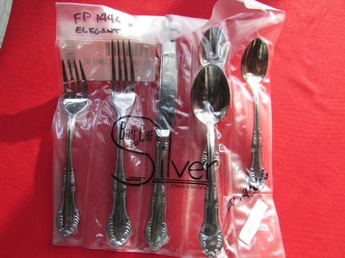 Elegant Pattern 6 Piece Place Set By Bon Chef 18/10 Stainless Salesman Samples - Picture 2 of 7
