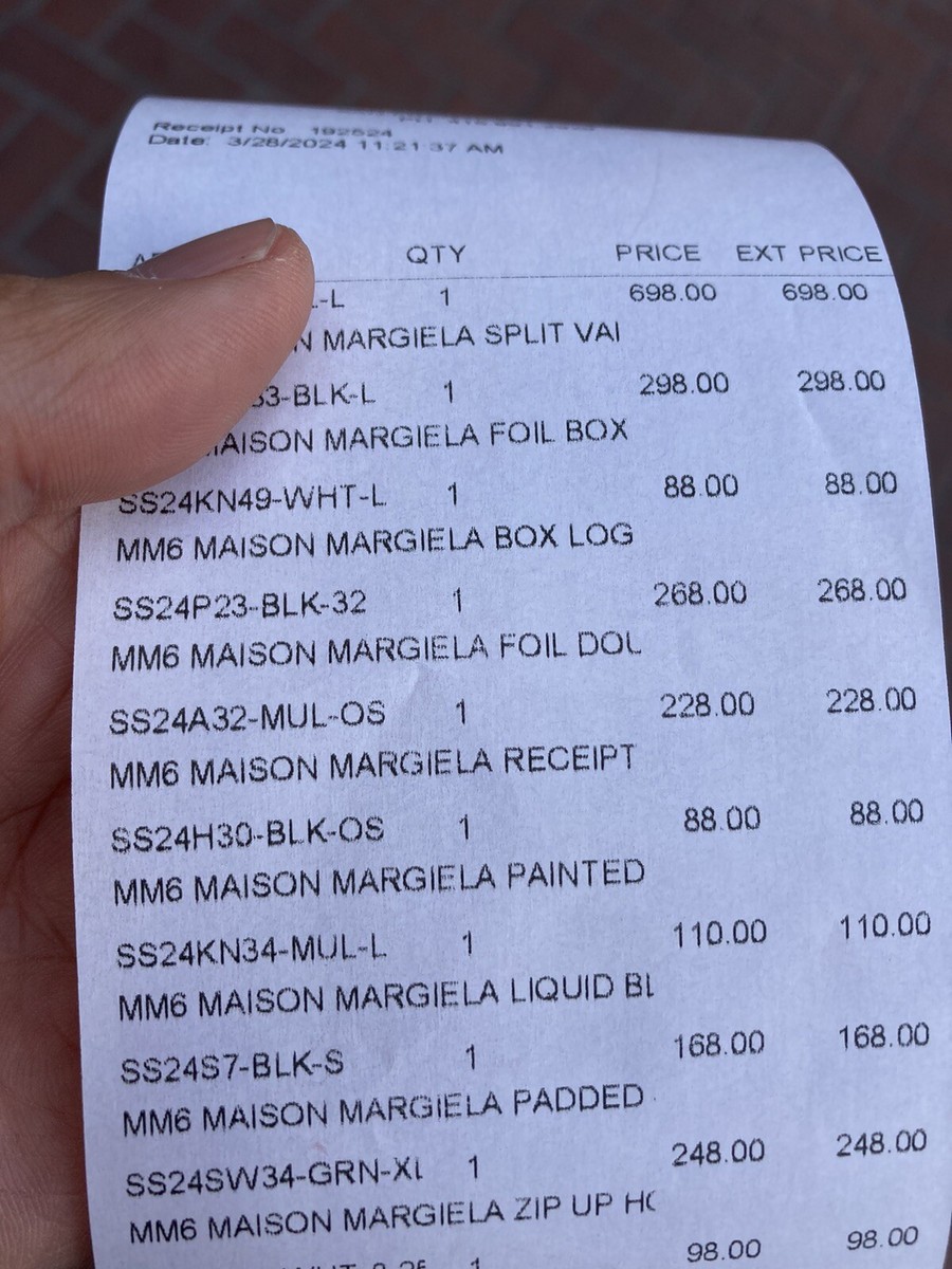 IN HAND Maison Margiela Supreme Receipt Wallet MM6 x Supreme IN HAND Maison Margiela Supreme Receipt Wallet MM6 x Supreme