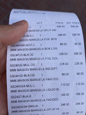 IN HAND Maison Margiela Supreme Receipt Wallet MM6 x Supreme
