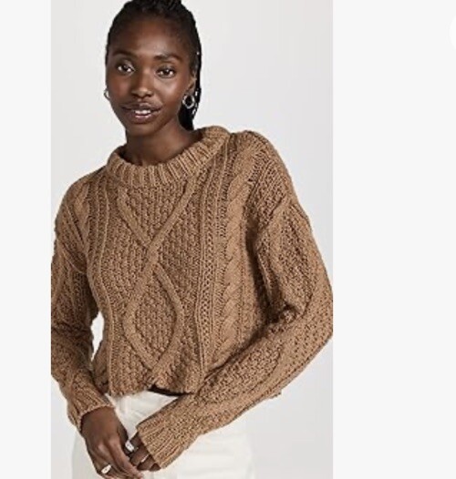 NWOT $148 Free People Cutting Edge Cable Knit Sweater Size S NWOT $148 Free People Cutting Edge Cable Knit Sweater Size S