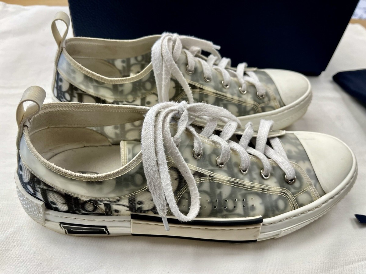 US Size 10 - Dior B23 Low Top White - Used/Worn | eBay
