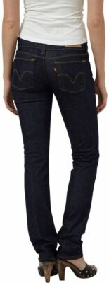 Jeans Levi's 571 Slim Fit Stretch - Taille Haute W26 L34, Occasion Très Bon état
