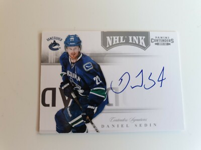 2012 Panini Contenders Hockey Ink Daniel Sedin Auto
