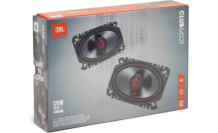 Altavoces JBL CLUB6422 4x6" + Kit de instalación de radio DIN doble para 1988-94 GM CK 1500 Foto 3 de 4