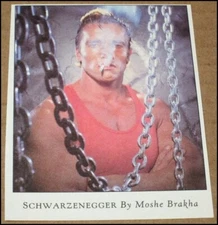 1989 Arnold Schwarzenegger by Moshe Brakha Rolling Stone Photo Clipping 1985 RS