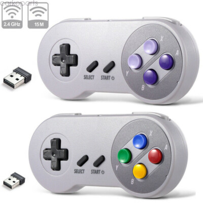 For PC MAC Raspberry Pi Window Retropie Wireless SNES Controller USB Receiver