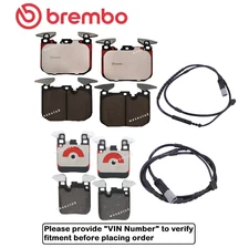 Front Brake Pad & Rear Brake Pad Set OE Brembo Ceramic +Sensor for BMW M2 M3 M4