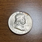 1953-D Franklin Silver Half Dollar Gem Uncirculated Rainbow Toning