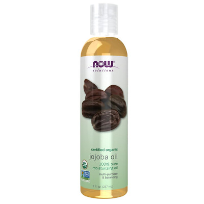 NOW Solutions, Organic Jojoba, Moisturizing Multi-Purpose Oil for Face, Hair ...
