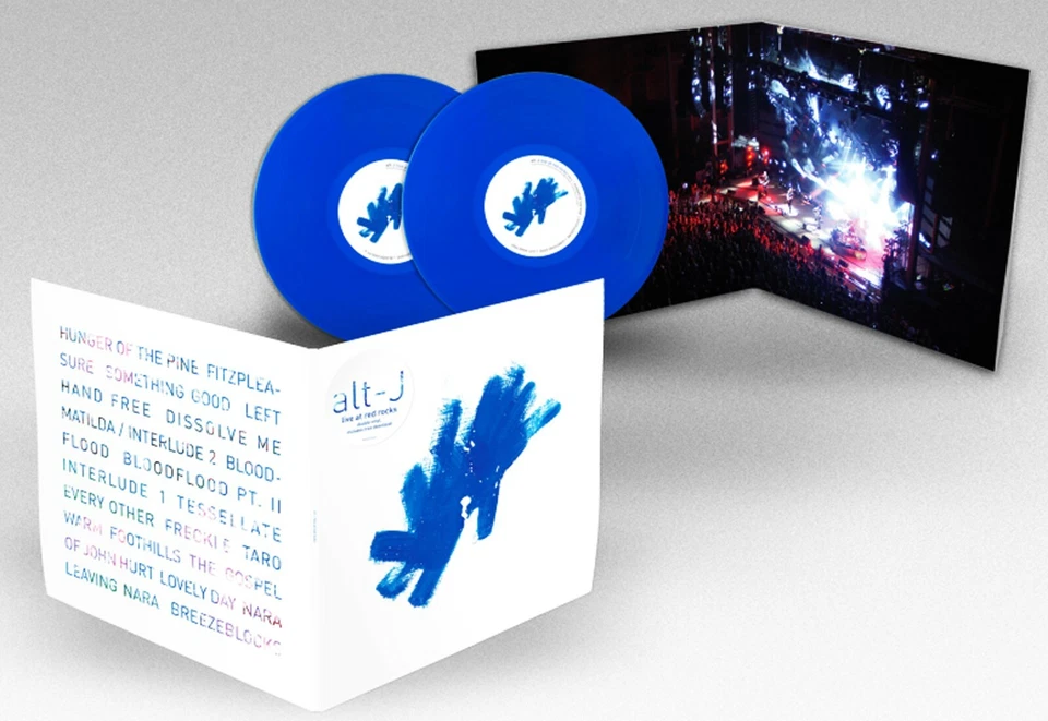 ALT-J LP x 2 Live At Red Rocks Double BLUE Vinyl + DVD + Downloads New SEALED - Image 2 of 4