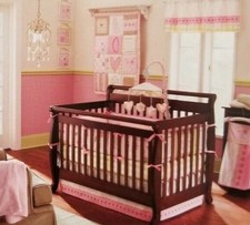 Laura Ashley Love Fitted Crib Sheet NIP