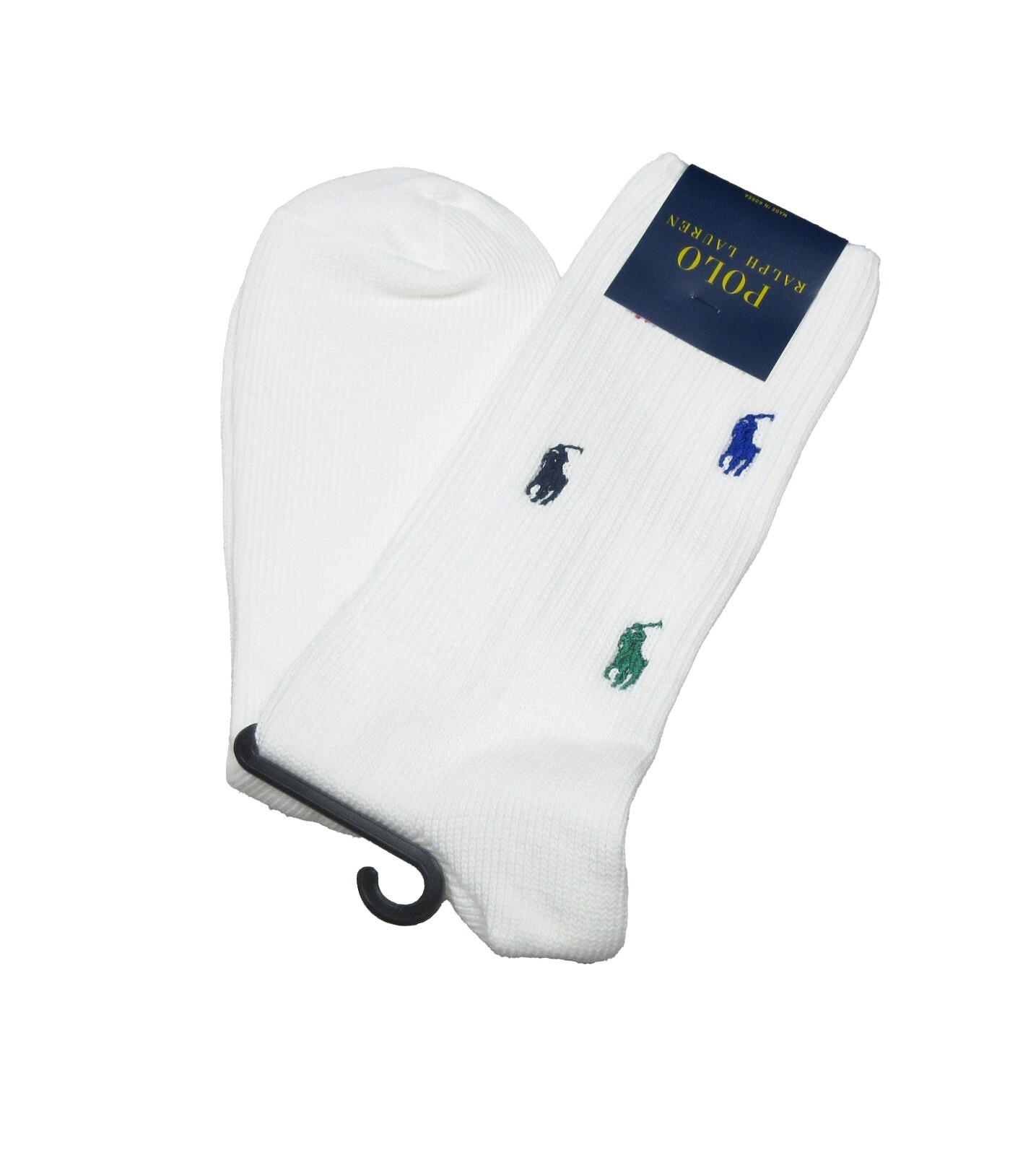 Calze Polo Ralph Lauren Uomo Bianco Multi Pony Crew